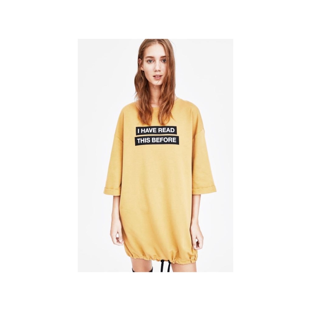 “I have read this before” dress